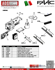 prevDESPIECE PARTES DE REEMPLAZO OPERADOR PARA PUERTAS CORREDIZAS A1000 MARCA FAAC MOD.A1000, ADS Puertas y Portones Automaticos S.A. de C.V.